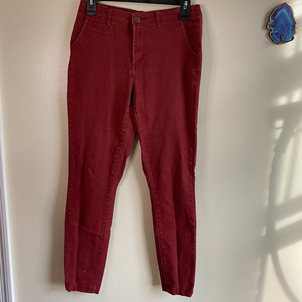 Burnt Orange Work Pants Skinny
